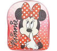arlis Sac à dos Minnie Disney 30 cm, 1 Compartiment principal avec zippée, bretelles réglables - Dimensions: 30 x 26 x 10 cm (Sac a dos minnie rouge) 30 X 25 X 10