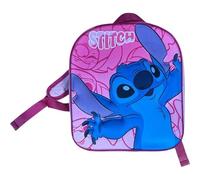 arlis Sac à dos Stitch 30 cm en 3D, 1 Compartiment principal avec zippée, bretelles réglables - Dimensions: 30 x 26 x 10 cm (Sac à dos Stitch)