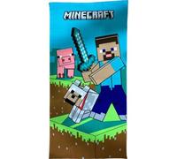 arlis Serviettes de Plage Minecraft - Drap De Plage 70cm x 140cm (Serviette de Plage Minecraft - M) (70_x_140_cm, Minecraft Beach Towel)