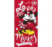 arlis Serviettes de Plage Minnie and Mickey - Drap De Plage 70cm x 140cm (Serviette de Plage Minnie and Mickey - M) (70_x_140_cm, Mickey and Minnie - C)