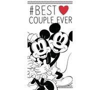 arlis Serviettes de Plage Minnie and Mickey - Drap De Plage Minnie and Mickey 70cm x 140cm (Serviette de Plage Minnie and Mickey - M) (70_x_140_cm, Mickey and Minnie - B)