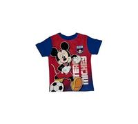 T-Shirt Enfants garçon (FR/ES, Âge, 3 Ans, Taille Normale, Mickey Bleu E)