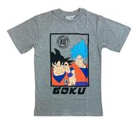 arlis T-Shirts à Manches Courtes Dragon Ball Z - Garçon Coton Débardeur Dragon Ball Z (FR/ES, Âge, Taille Unique, Taille Normale, XS, Gris-A)