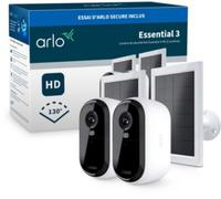 Arlo - Caméra De Surveillance 2 Caméras Ext Essential3 2k+ Pan. Sol