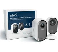 Arlo Caméra de surveillance Pack Starter Kit Essential2 2K + Indoor 2K