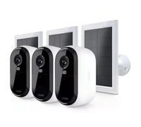 Arlo Caméras de surveillance Essential 2 – Pack 3 extérieur 2K + 3 panneaux solaires
