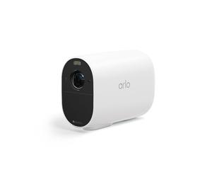 Arlo Essential 1 HD XL, Caméra de Surveillance WiFi Extérieure Sans Fil, Autonomie de 12 mois, Vision Nocturne en Couleur, Sirène, Audio Bidirectionnel, Essai Arlo Secure inclus, 1 Caméra Blanc