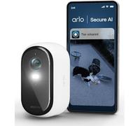 Arlo Caméra extérieure Essential 2 2K XL — Sans fil, 24 mois, Vision nocturne couleur, Blanc