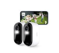 Arlo Essential 2 HD, Caméra de Surveillance WiFi Extérieure Sans Fil, Autonomie de 6 mois, Vision Nocturne Couleur, Éclairage, Sirène et Audio Bidirectionnel, Essai Arlo Secure Inclus, 2 Caméras Blanc