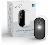 ARLO Essential 3 2K, Caméra de Surveillance WiFi Extérieure sans Fil, Détection par IA, Vision Nocturne Couleur, Audio bidirectionnel, Compatible avec Alexa, Essai Arlo Secure Inclus, 1 Caméra