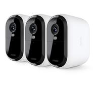 Arlo Essential 3 2K XL, Caméra de Surveillance WiFi Extérieure sans Fil, Autonomie de 24 Mois, Vision Nocturne Couleur, Sirène et Audio Bidirectionnel, Essai Secure Inclus, 3 Caméras Blanc