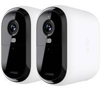 Arlo Essential 2 HD XL, Caméra de Surveillance WiFi Extérieure Sans Fil, Autonomie de 24 mois, Vision Nocturne Couleur, Sirène et Audio Bidirectionnel, Essai Arlo Secure Inclus, 2 Caméras Blanc