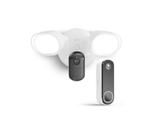 Arlo Floodlight 2, Caméra de Surveillance WiFi 2K HDR, 1 Caméra + Sonnette