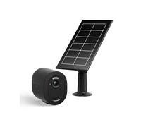Arlo Go 2 3G/4G LTE Camera Surveillance Exterieure sans Fil + Panneau Solaire, Carte SIM ou WiFi IP Caméra, Vision Nocturne, Projecteur Intégré, Détection Mouvement, Essai Secure Inclus, Noir