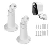 Arlo Lot de 2 supports muraux pour caméra de sécurité Arlo Pro et Arlo Pro 2, réglables à 360 °, résistants aux intempéries et à la rouille, blanc