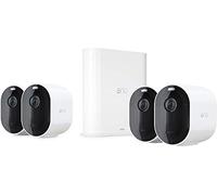 Arlo Pro 3 Camera Surveillance WiFi Exterieure Sans Fil, Pack De 3 Caméras, 2K HDR, 160° Vision Nocturne, Sirène, Détection De Mouvement, Audio Bidirectionnel, Essai Arlo Secure inclus, Blanc