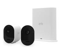 Arlo Pro 3 - Pack de 2 caméras de surveillance Wifi sans fil - Blanc - 2K - Eclairage spotlight intégré - Champ de vision à 160°