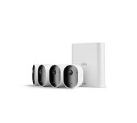 Arlo Pro 5 2K + SmartHub, Caméra de Surveillance WiFi Extérieure sans Fil,Batterie Rechargeable Longue durée, Vision Nocturne Couleur Avancée, Sirène, Essai Secure Inclus, 4 Caméras Blanc