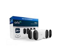Arlo Caméra Pro 5 2K Extérieure WiFi, IA, Vision nocturne couleur, Audio bidirectionnel, 4 caméras