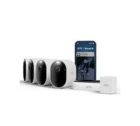Arlo Pro 6 2K et Chargeur et Batterie, Caméra de Surveillance WiFi Extérieure sans Fil, Détection par IA, Vision Nocturne Couleur, Compatible avec Alexa, Essai Secure Inclus, 4 Caméras