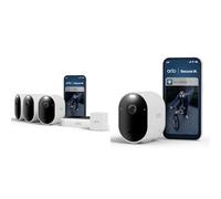 Arlo Pro 6, Caméra de Surveillance WiFi Extérieure sans Fil 2K + HDR, Détection IA, Compatible avec Alexa, Essai Secure Inclus, 5 Caméras + 1 Batterie supplémentaire et Chargeur Double