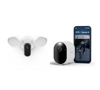 Arlo Pro 6 et Floodlight, Caméra de Surveillance WiFi Extérieure sans Fil 2K+ HDR, Détection par IA, Vision Nocturne Couleur, Audio bidirectionnel, Compatible avec Alexa, Essai Secure Inclus