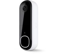 Arlo Sonnette vidéo ESSENTIAL 2 2K — connexion directe Wi‑Fi, sirène intégrée, Blanc/Noir