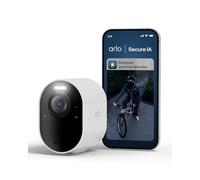 Arlo Ultra 3 4K, Camera Video Surveillance WiFi exterieure sans Fil, Vision Nocturne Couleur, Detecteur de Mouvement, Compatible Alexa, Essai Arlo Secure Inclus, 1 cam, Smarthub Requis