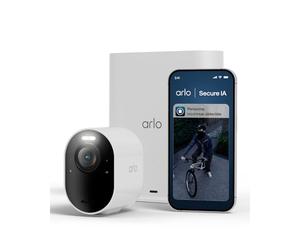Arlo Ultra 3 4K et Smarthub, Caméra de Surveillance WiFi Extérieure sans Fil, Détection par IA, Vision Nocturne Couleur, Audio bidirectionnel, Compatible avec Alexa, Essai Secure Inclus, 1 Caméra