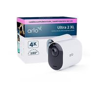 Arlo Caméra de surveillance Ultra 2 4K XL batterie longue – Vision nocturne couleur, Alexa – 1 blanc