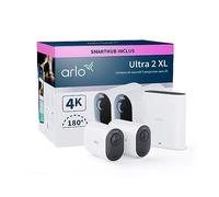 Arlo Ultra 3, Caméra de Surveillance WiFi 4K, 2 Caméras, Batterie XL