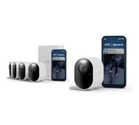 Arlo Ultra 3 Caméra de Surveillance WiFi Extérieure sans Fil 4K UHD, Détection IA, Vision Nocturne Couleur, Audio bidirectionnel, Compatible avec Alexa, Essai Secure Inclus, 6 Caméras + Smarthub