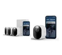 Arlo Ultra 3 Caméra de Surveillance WiFi Extérieure sans Fil 4K UHD, Détection IA, Vision Nocturne Couleur, Audio bidirectionnel, Compatible avec Alexa, Essai Secure Inclus, 5 Caméras + Smarthub