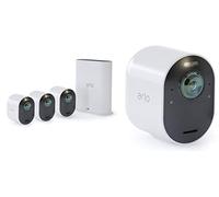Arlo Ultra caméra surveillance Wifi sans fil video 4K HDR , étanche IP65, 180°, projecteur intégré, vision nocturne couleur Rechargeable.Abonnement Arlo Secure gratuit 1 an. Pack de 2 caméras VMS5440