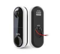 Arlo Vidéo Doorbell Sonnette connectée vidéo extérieure filaire,HD1080p,Appel Direct Mobile,sirène Intelligente,Vision de Nuit Jour, Essai Arlo Secure inclus,AVD1001