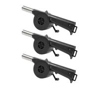 arlote 3 Pièces Ventilateur Barbecue à Main,Ventilateur D'Extérieur,Souffleur D'Air pour Barbecue Pique-Nique,Manivelle Manuelle, Ventilateur Barbecue, Soufflet Feu,Outils BBQ