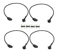 arlote 4 Câbles D'Extension RVB 5 V 3 Broches vers Connecteur ARGB SM 3 Broches, Câble Adaptateur Adressable pour Ventilateur RVB, Bande LED PC