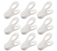 arlote 40 PièCes SéRies Pinces de Suspension en Plastique Blanc, Pinces à Pince à Utiliser avec des Pinces à Doigts pour VêTements Mince - Lignee Pinces à Linge pour Ligne de Lavage