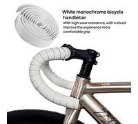 arlote adhesif a poignee de Guidon de Velo avec Deux Bouchons de Fixation de la Couleur Blanche