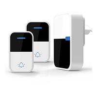 arlote Carillon de Porte Sans, Pas de Batterie Requise, Ensembles de Sonnette Auto-AlimentéS éTanches, Maison ExtéRieure, Carillon CinéTique, Prise UE