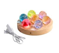 arlote Fantastique Boule D'Étoile en Verre Coloré Planète Lumineuse Astronomie Planètes Boule Style Fantastique Décoration de A