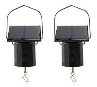 arlote Moteur D'Affichage Suspendu Solaire Rotatif Moteur éNergie Solaire Vent Spinner Moteur Multi-Usages Crochet Rotatif 2 PièCes