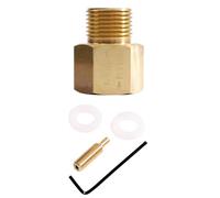 arlote Réservoir de Cylindre de CO2 W21.8-14 à W21.8-14 Adaptateur Convertisseur Convertisseur D'Adaptateur de Couleur en Laiton avec Valve RPV pour Aquarium