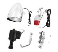 arlote VéLo LéGer VéLo Motorisé VéLo Friction Dynamo GéNéRateur TêTe Feu ArrièRe 6V 3W Accessoires de VéLo