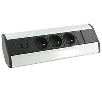 Arlux Lighting Bloc Prises d'angle - 3 Prises 2P+T - 2 Ports USB