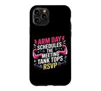 Arm Day schedules The Meeting; Tank Tops RSVP. Arm Day Coque pour iPhone 11 Pro