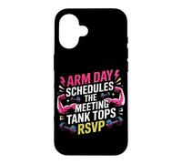 Arm Day schedules The Meeting; Tank Tops RSVP. Arm Day Coque pour iPhone 16