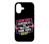 Arm Day schedules The Meeting; Tank Tops RSVP. Arm Day Coque pour iPhone 17