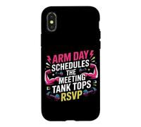 Arm Day schedules The Meeting; Tank Tops RSVP. Arm Day Coque pour iPhone X/XS