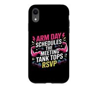 Arm Day schedules The Meeting; Tank Tops RSVP. Arm Day Coque pour iPhone XR